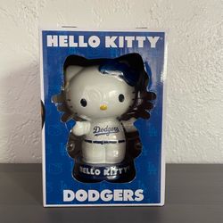 (Light up bow) Hello Kitty Los Angeles Dodgers Baseball Figure