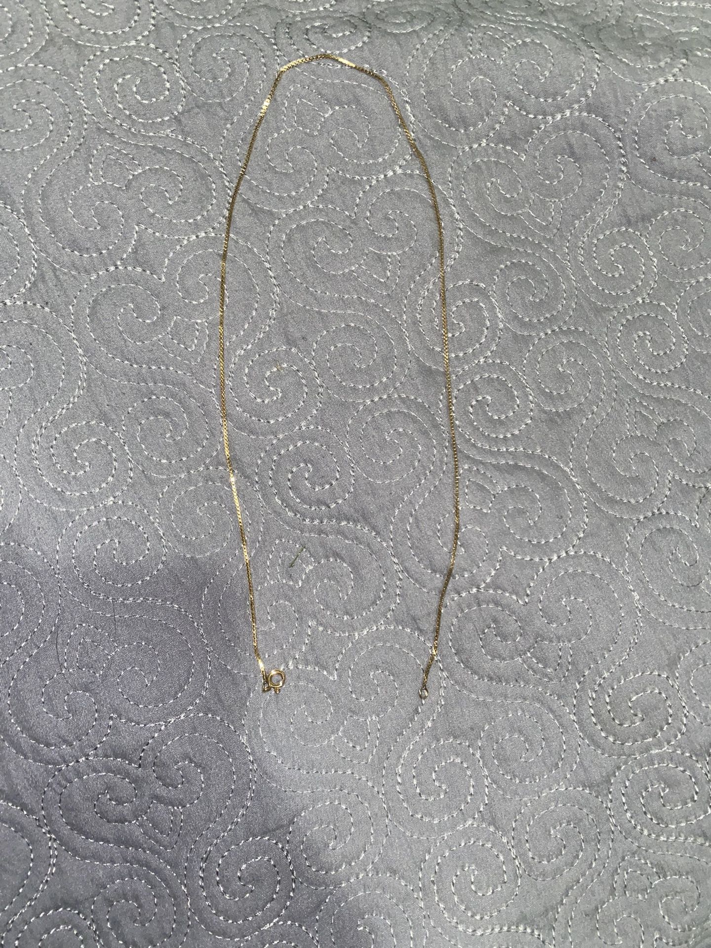 14k Solid Gold Cable Chain