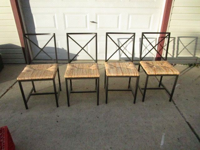 Wicker Chair Set of 4