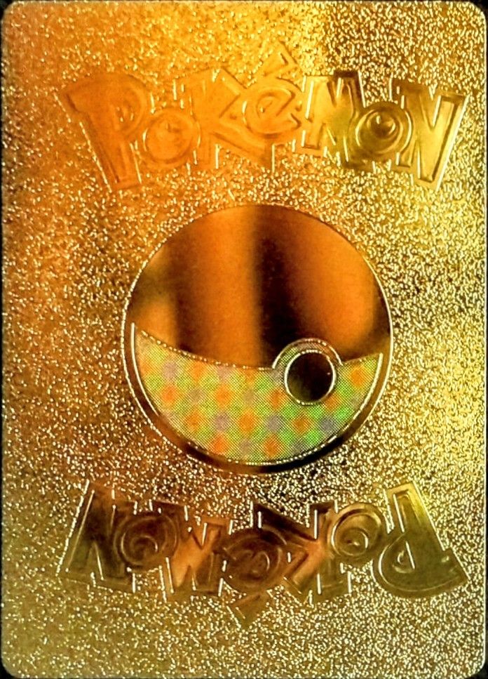 Mint Condition Gold Pokemon Pikachu Fan Art Card Rare