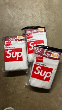 Supreme white boxers