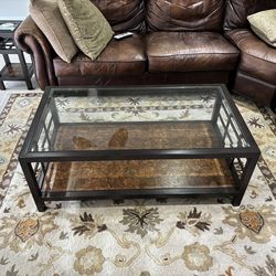 2 Piece Table Set: Thomasville Canyon Grove Collection Accent, Sofa, Cocktail Table