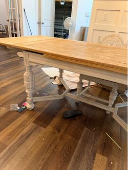 1920’s French oak  farmhouse Trestle Dining Table