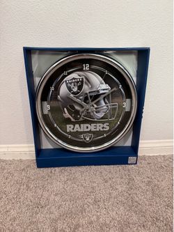 WinCraft Chrome Clock - Raiders