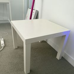 White Lack IKEA Side Table 