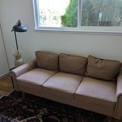 Faux Leather Couch 