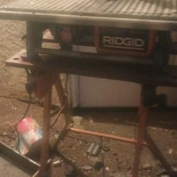 Ridgid Wet Saw Tile Saw With Stand Perfect Condition 