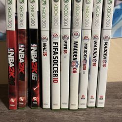 Xbox 360 Sports Games Lot