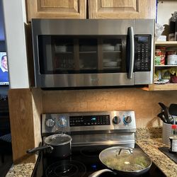 Samsung Electric Range And Microwave For Sale