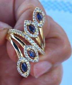 Beautiful ring with blue stone for use at all times.