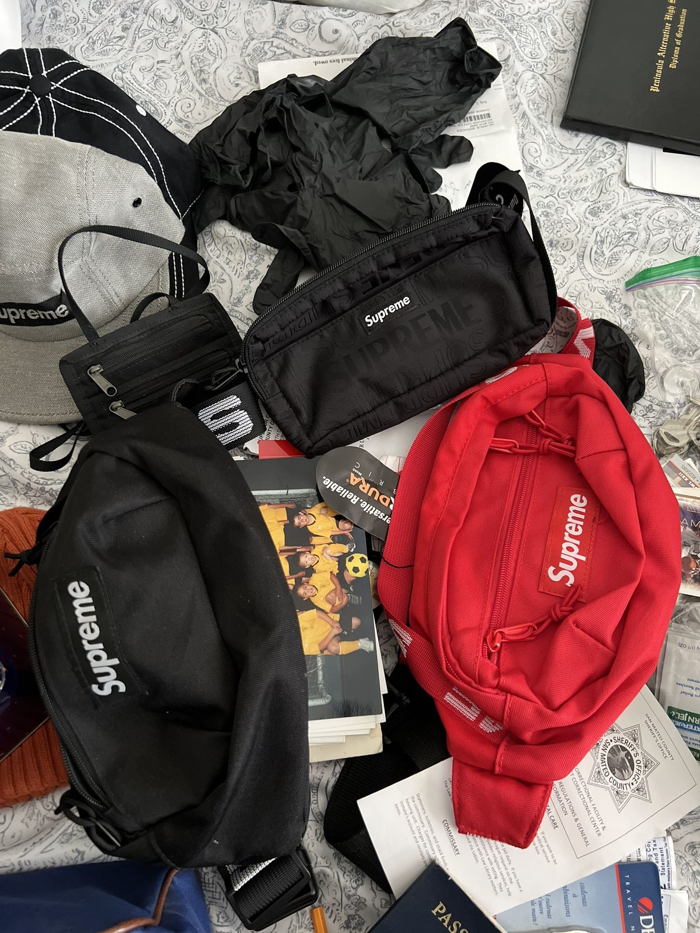 Black Supreme Fanny Pack