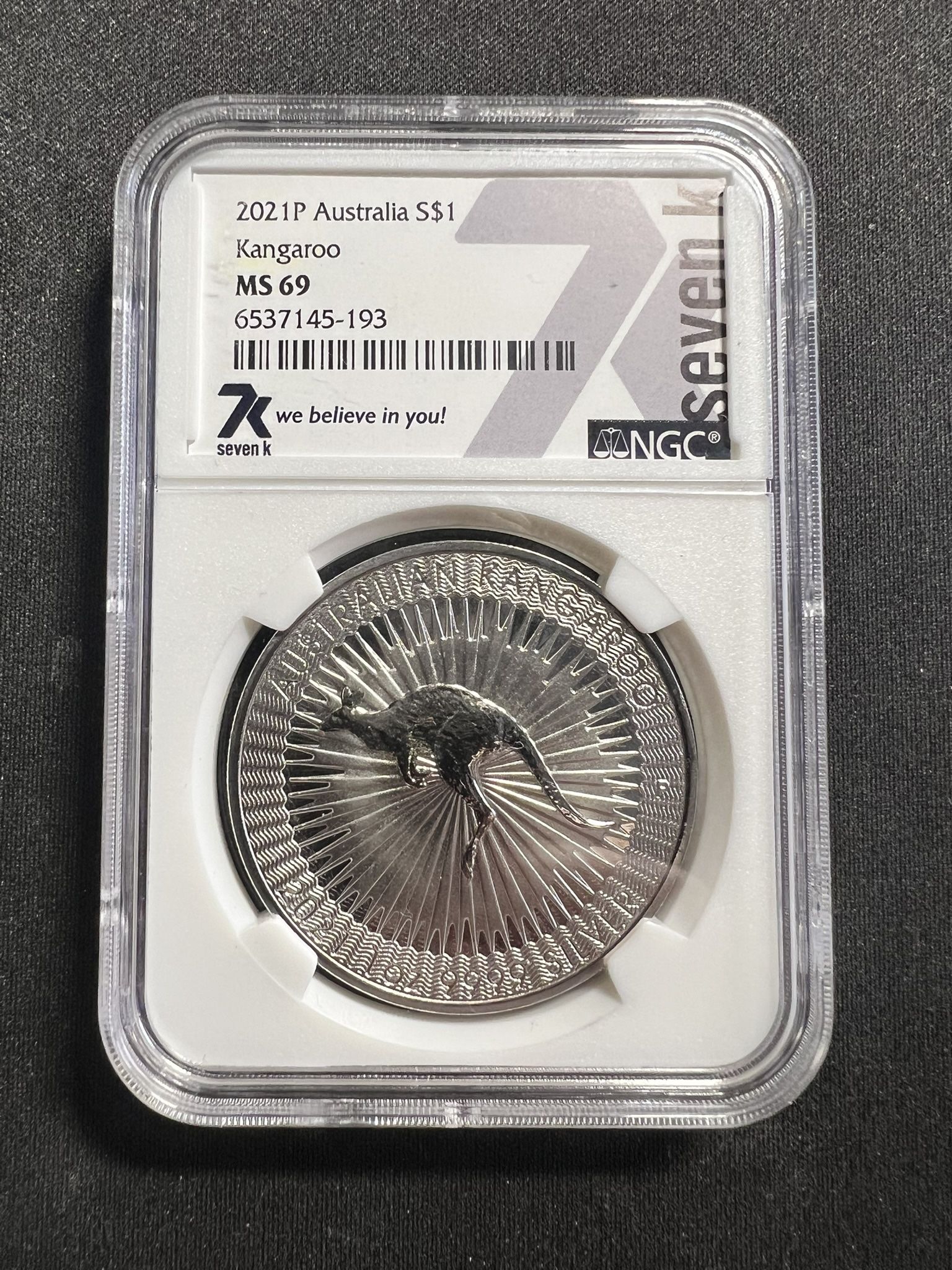 2021P MS69 Australia Kangaroo