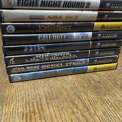 Lot of 8 GameCube Games -  Need for Speed Most Wanted - Geist - Tested and Working !