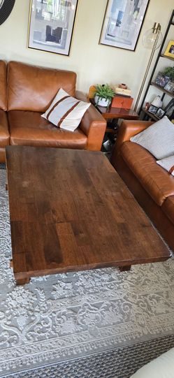 Solid Wood Living Room Coffee, End, Buffet Table Full Set