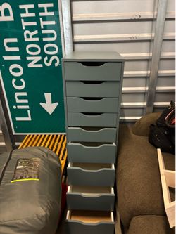 IKEA Alex 9-Drawer Unit – Grey – Like New – Must Go This Weekend
