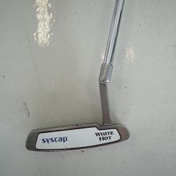 White hot Putter, Odyssey number one with syscap branding
