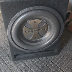 Brand X 12 Inch Subwoofer With Vented Ground Shaker Box