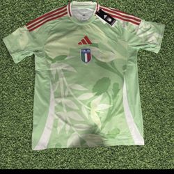 Adidas Italy Women's National Team 2025 Green Away JerseyWomen's Medium NWT