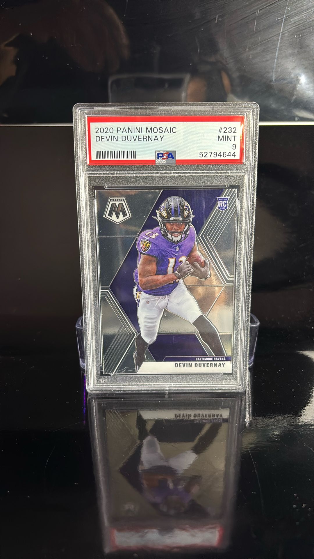Devin Duvernay 2020 Panini Mosaic Football Base Rookie Card RC Baltimore Ravens