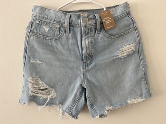 Madewell Relaxed Mid-Length Demin Shorts