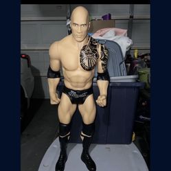 WWE THE ROCK  31” GIANT Large Action Figure 9 POINTS OF ARTICULATION WWF