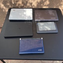 Lot Of 5 Laptops - FOR PARTS