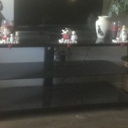 TV Stand (Black Glass)  OBO