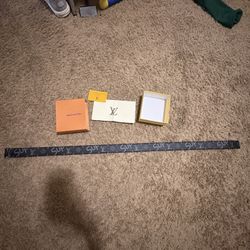 Black And Silver LV Belt