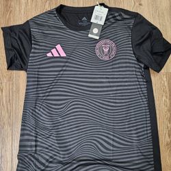 Adidas Lionel Messi Inter Miami CF Jersey Womens Size Medium Black JJ2593 NEW
