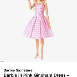 Barbie Signature Barbie in Pink Gingham Dress - Barbie The Movie