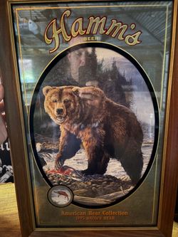 Vintage Hamm's Beer Mirror