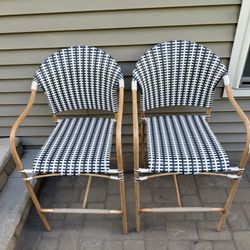 Outdoor patio bar stools (set of 2) 
