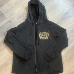 Harley Davidson Black zip up jacket with Logo