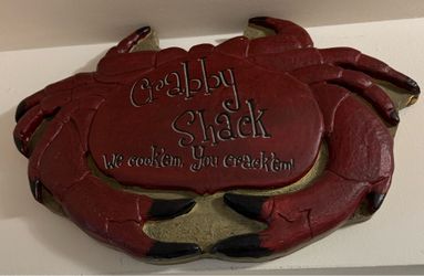 Crabby Shack Crab Sign