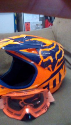 Fox motorcycle helmet