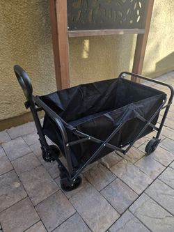 Collapsible Folding Utility Wagon - Black