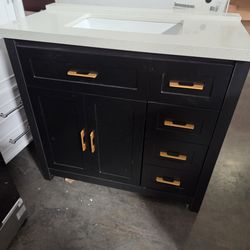 Bathroom Vanity black 36"
