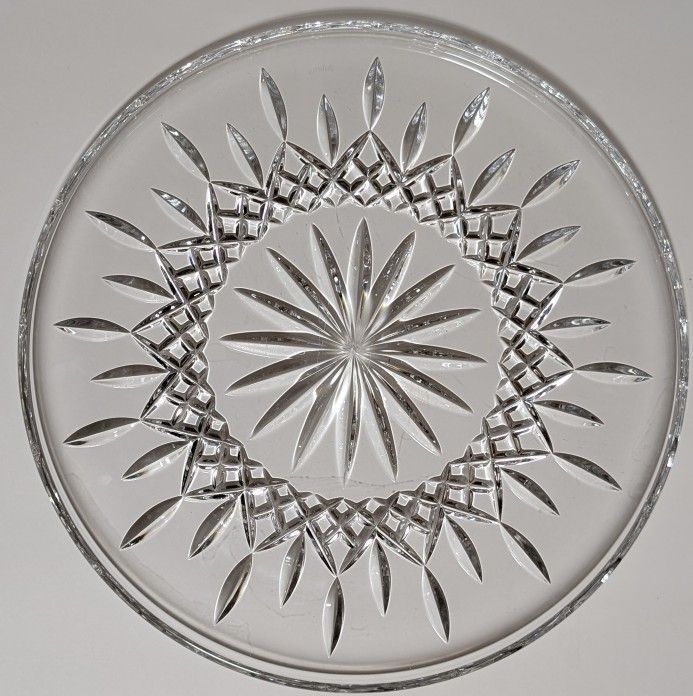Waterford Crystal 12 1/2" Lismore Cake Plate