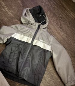 Gray and black Dnky jacket