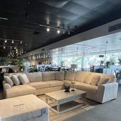 Ivory 4PC Chaise Sectional Couch