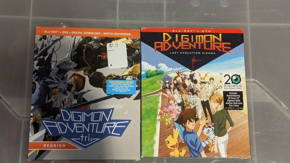 Digimon Adventure Tri Reunion & Digimon Last Evolution Blu Ray
