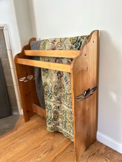 Heart quilt rack