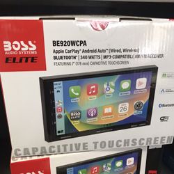 Boss Elite Wireless 7 Inch Apple CarPlay Stereo 