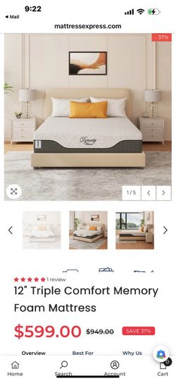 King Sized Mattress (1 week old, barely used)