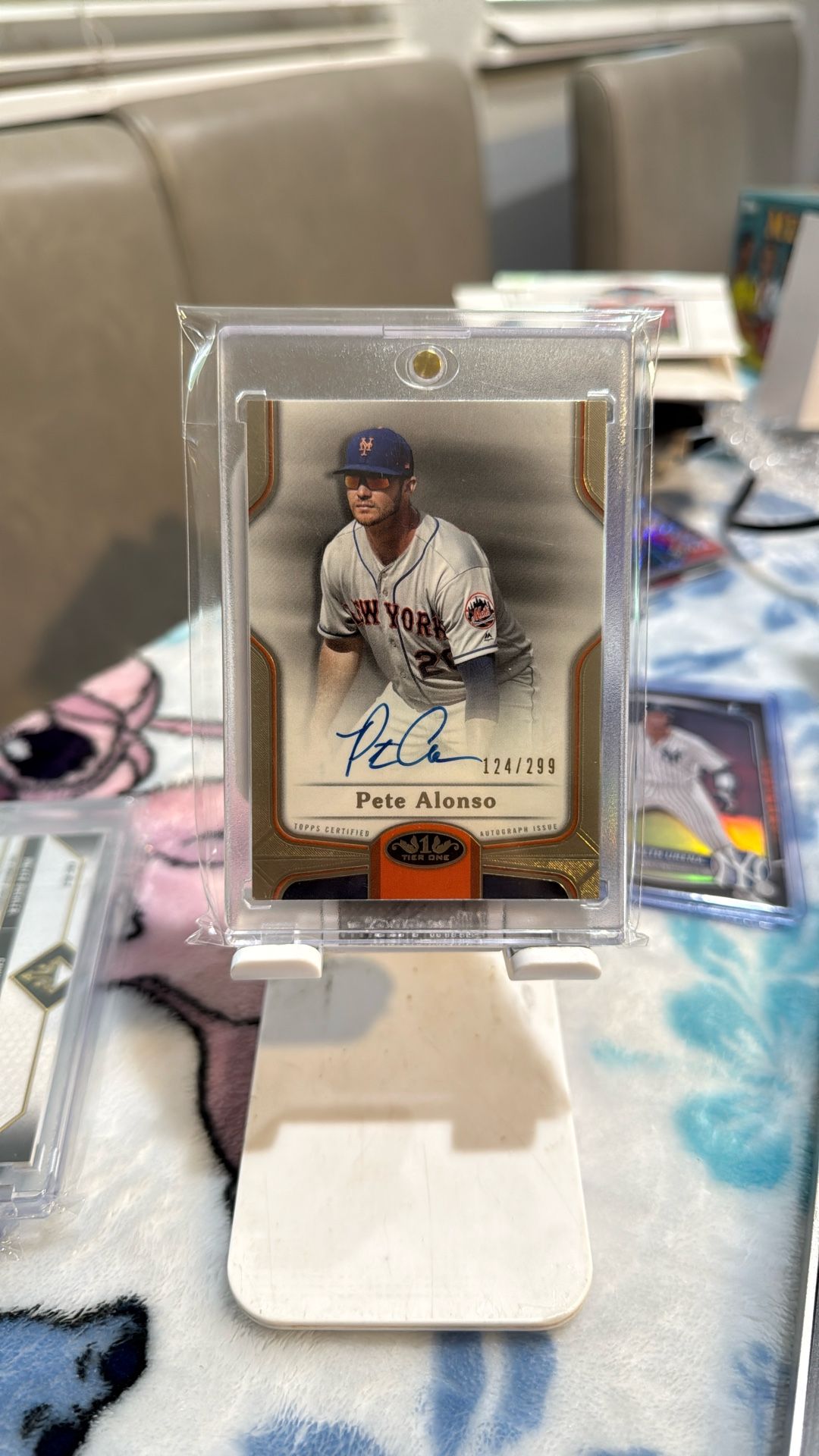 Pete Alonso 2020 Topps Tier One Autograph BOA-PAL 124/299