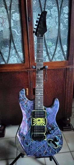 New customized electric guitar with new gig bag