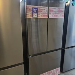New Samsung
25 cu. ft. Standard Depth 3-Door French Door Smart Refrigerator in Stainless Steel with 
