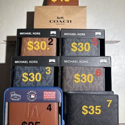 Wallets New  $25-$30-$35-$40-$45 Firm On Prices 