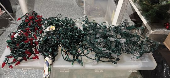 Christmas Light Clear And Red