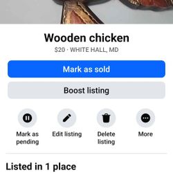 Wooden Chicken 